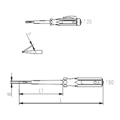 İzeltaş Kontrol Kalemi 135 mm