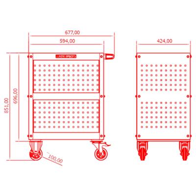 İzeltaş Küçük Boy Servis Arabası