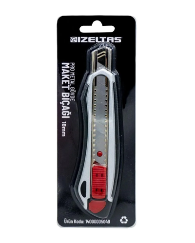 İzeltaş Pro Metal Gövde Maket Bıçağı 18MM