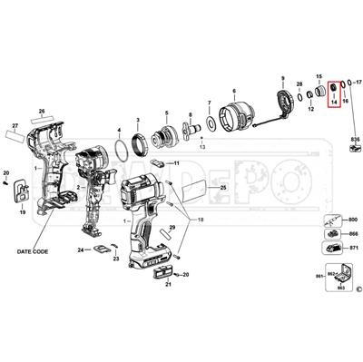 N019351 Dewalt DCF887 Yay