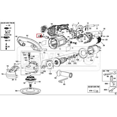N024448 Dewalt DWP849X Kömür Kapağı