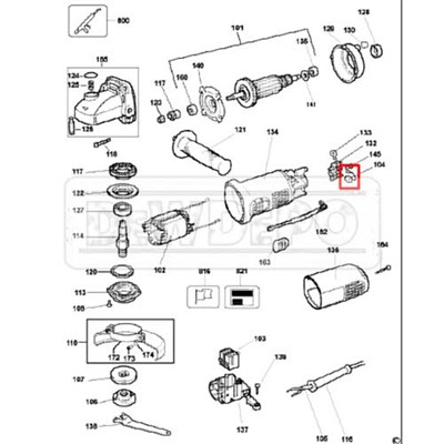 N035676 Dewalt DWE4010 Motor Kömürü