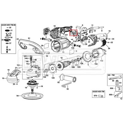 N036455 Dewalt DWP849X Potansiyometre