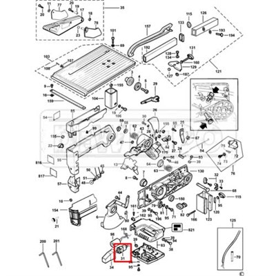 N060327 Dewalt DW711 Şalter