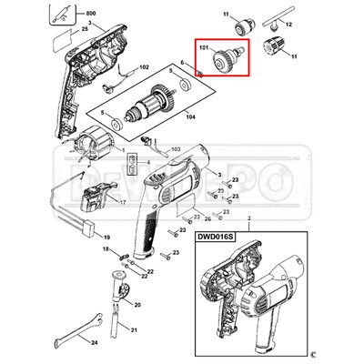N063405 Dewalt DWD014S Grup Dişli