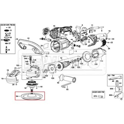 N081419 Dewalt DWP849X Alt Taban Zımpara Yastığı