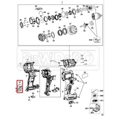 N086039 Dewalt DCF880 Kemer Kanca