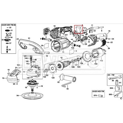 N089177 Dewalt DWP849X Devir Kartı