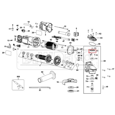 N097361 Dewalt DWE4051 Büyük Dişli