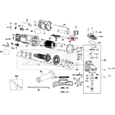 N097844 Dewalt DWE4884 Sürgü Düğme