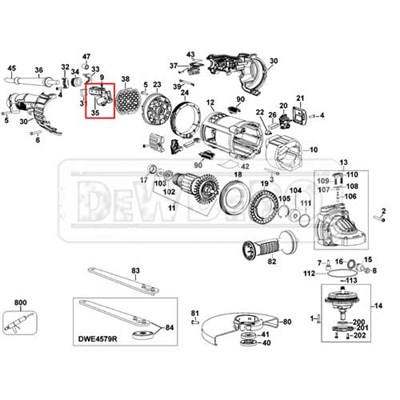 N142959 Dewalt DWE4579 Şalter