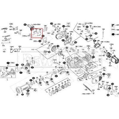 N167285 Dewalt D25980 Muhafaza Anahtarı