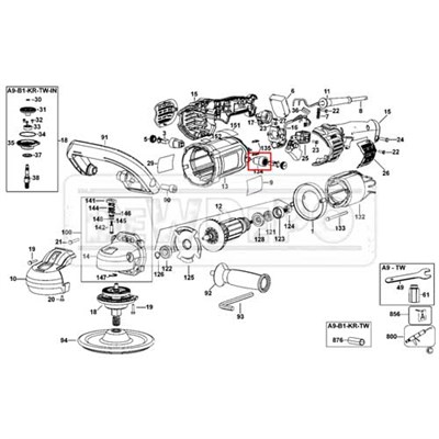 N172018 Dewalt DWP849X Kömür Yuvası