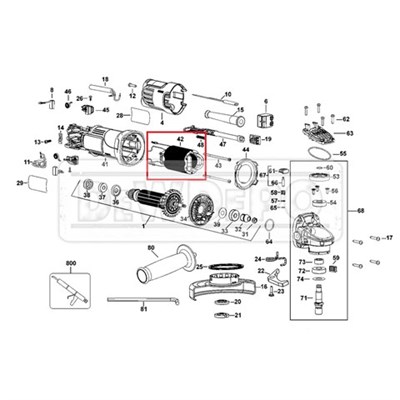 N185183 Dewalt DWE4056 Yastık