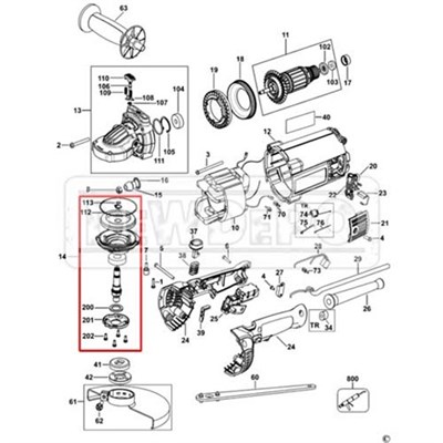N203623 Dewalt DWE4557 Dişli Set