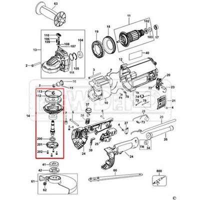 N203623 Dewalt DWE4597 Dişli Set