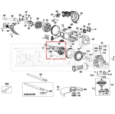 N203630 Dewalt DWE4579 Endüvi
