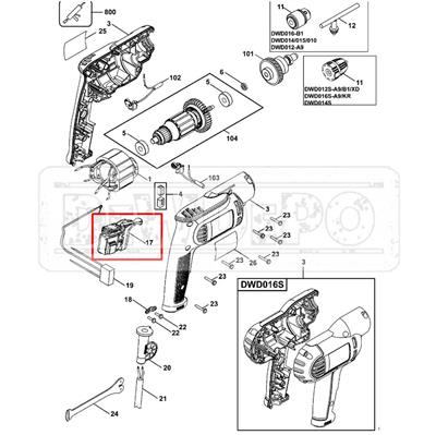 N219015 Dewalt DWD014S Type 2 Şalter