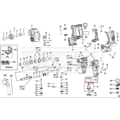 N230576 Dewalt DCH253 Yastık
