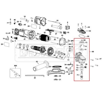 N235320 Dewalt DWE4050 Dişli Kutusu Set