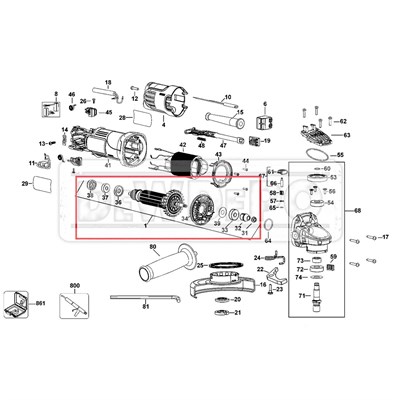 N389433 Dewalt DWE4150 Endüvi