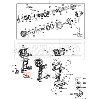 N393603 Dewalt DCD996 Seçici