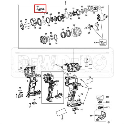 N397466 Dewalt DCD791 Seçici