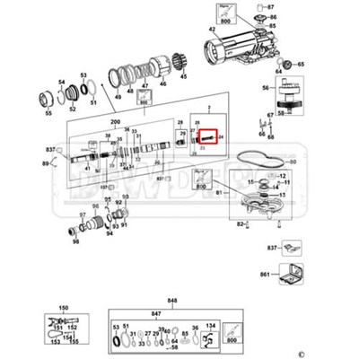N406775 Dewalt D25810 Bağlantı Çubuğu