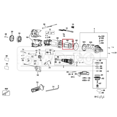 N421413 Dewalt DWE4237 Yastık