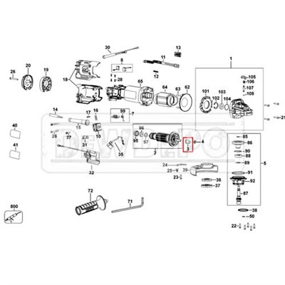 N423537 Dewalt DWE4257 Küçük Dişli