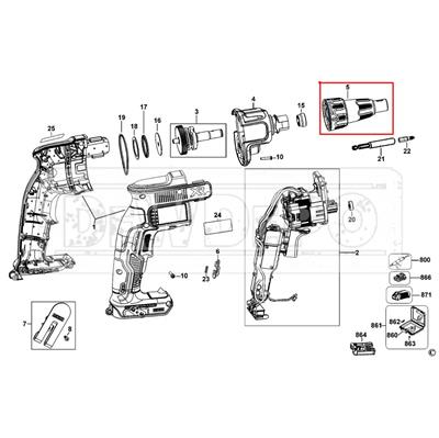 N435495 Dewalt DCF620 Burun