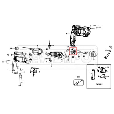 N437049 Dewalt DWD112S Dişli