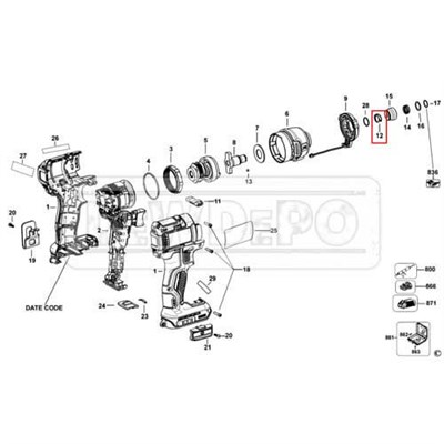 N437890 Dewalt DCF887 Yay