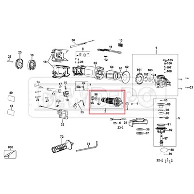 N442428 Dewalt DWE4237 Endüvi
