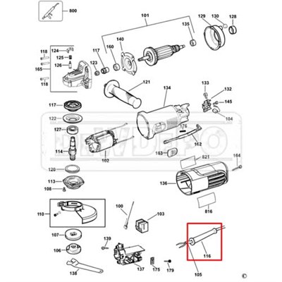 N480902 Dewalt DWE4016 Kablo Koruyucu