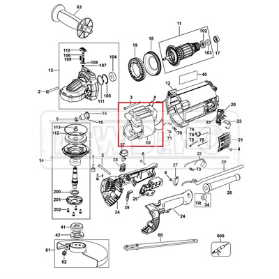 N565603 Dewalt DWE497 Yastık