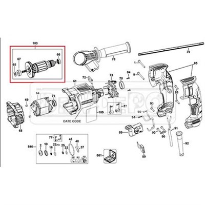 N566868 Dewalt D25144K Endüvi