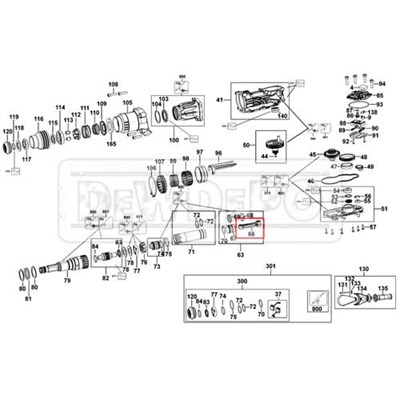 N662674 Dewalt D25733 Piston Kolu