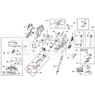 N819343 Black+Decker BHFEV182CP Ön Filtre
