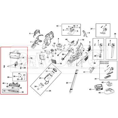 N925260 Black+Decker BHFEV182C Rulo Süpürge Başlığı