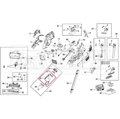 N925435 Black+Decker BHFEV362D Hazne
