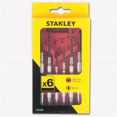 Stanley 1-66-039 Saatçi Tornavida Takımı 6 Parça