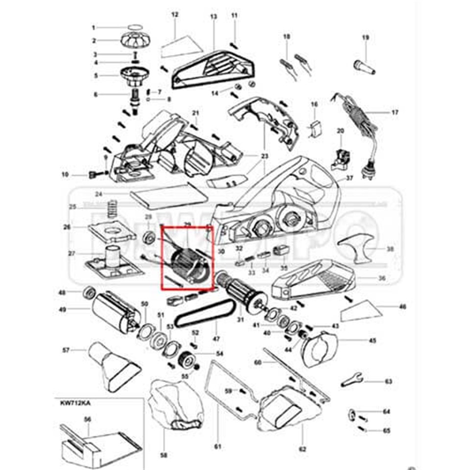 597727-00 Black+Decker KW712 Yastık | dewdepo