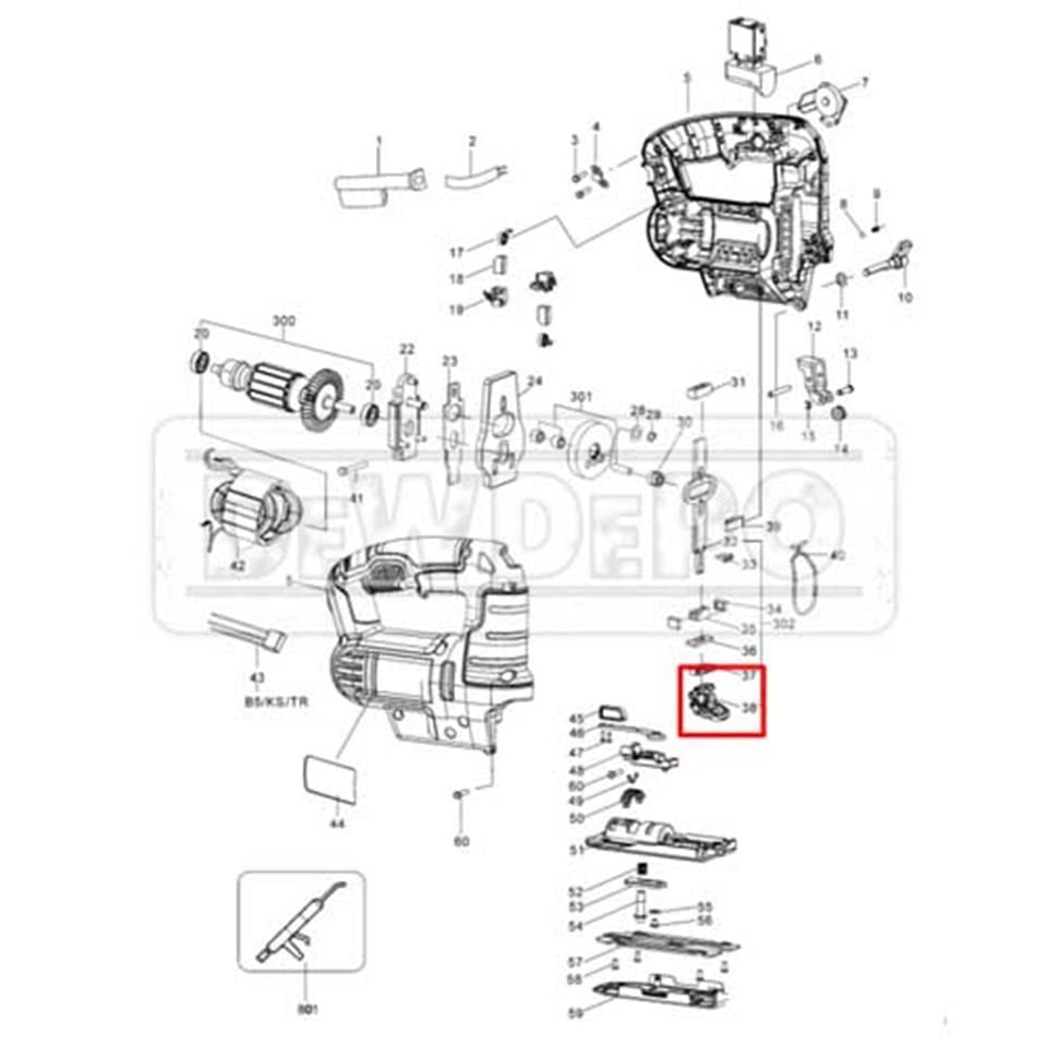 90563039 Dewalt DWE349 Bıçak Tutucu | dewdepo.com
