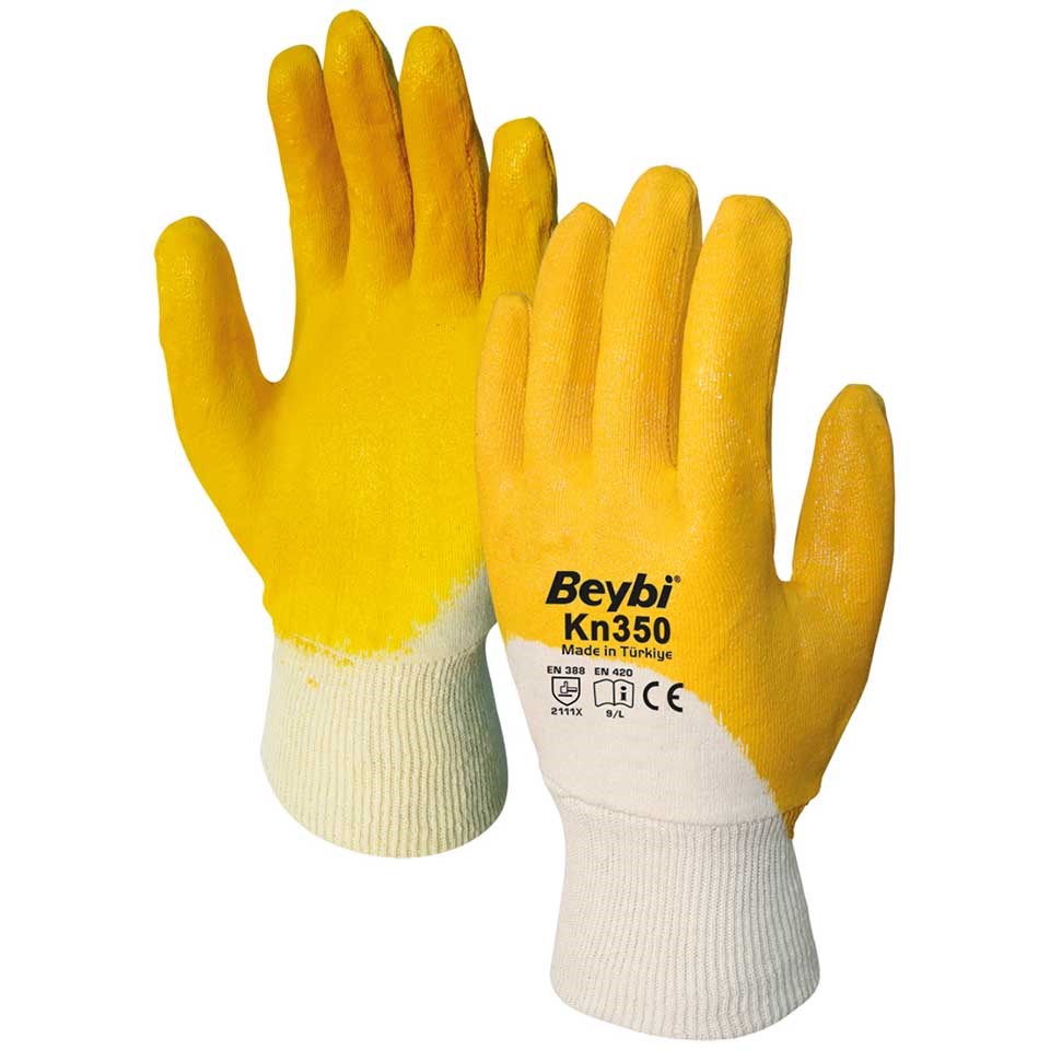 Beybi KN-350 Nitril Eldiven Sarı No:10