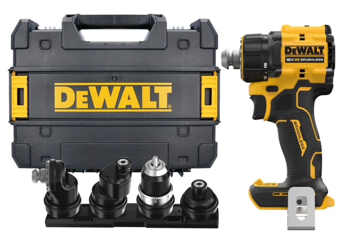 Dewalt DCD803NT Kömürsüz Şarjlı Çok Başlıklı Matkap 18V Aküsüz | dewdepo