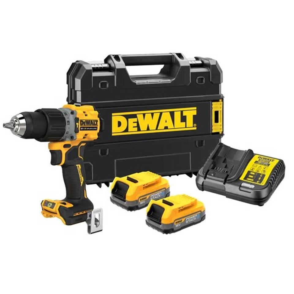 Dewalt DCD805E2T Power Stack Darbeli Şarjlı Matkap 18V 1.7AH | dewdepo