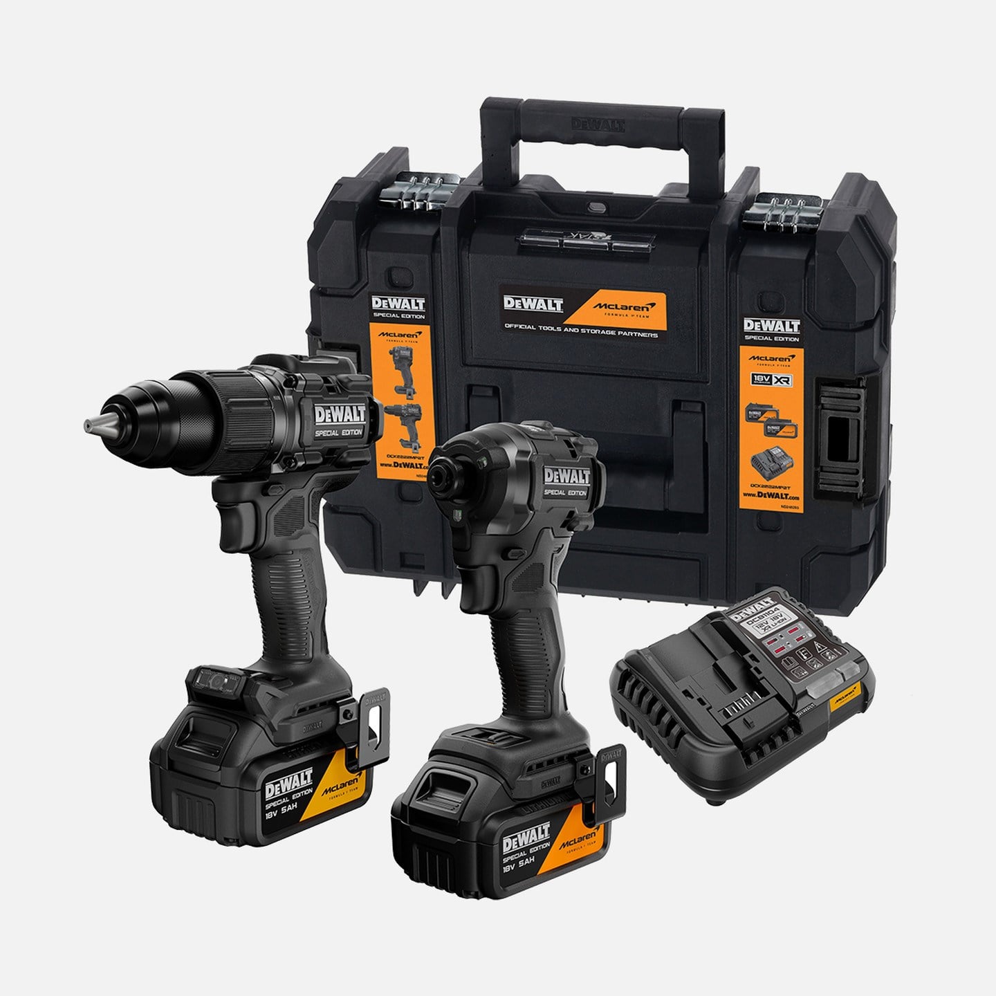DEWALT DCK2222MP2T 18V 5 Ah McLaren 2'li Makine Seti