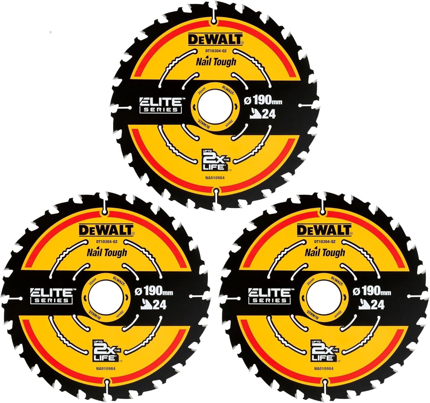 Dewalt DT10302 Extreme Daire Testere Bıçağı 190mm 3'lü Paket | dewdepo
