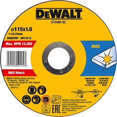 Dewalt DT3506 115X1 MM Disk (10 Parça) | dewdepo.com